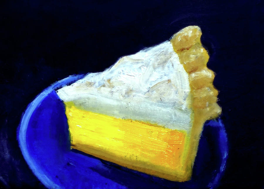 Lemon Meringue Pie  #1 Painting by Katy Hawk