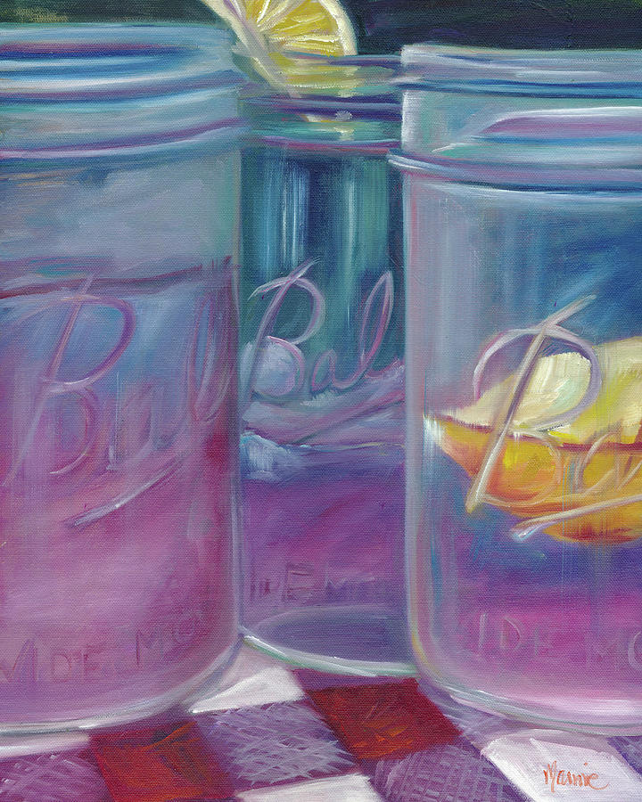 Still Life Painting - Lemonade Most Refreshing Drink #1 by Marnie Bourque
