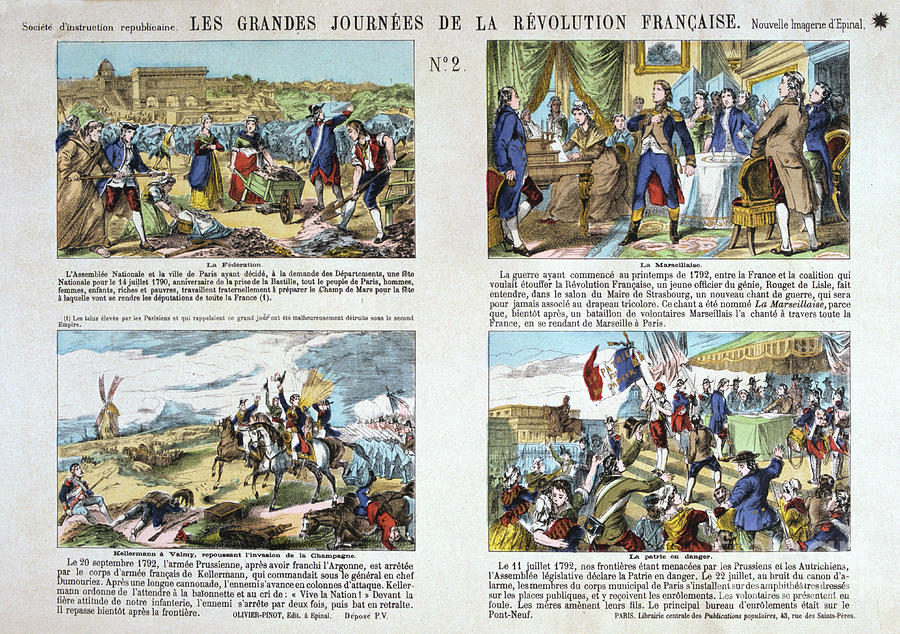 Les Grandes Journees De La Revolution #1 Drawing by Print Collector