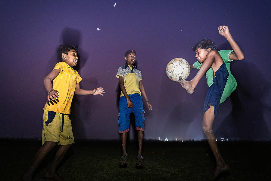 Football Photograph - Lets Football #1 by Kuntal Biswas