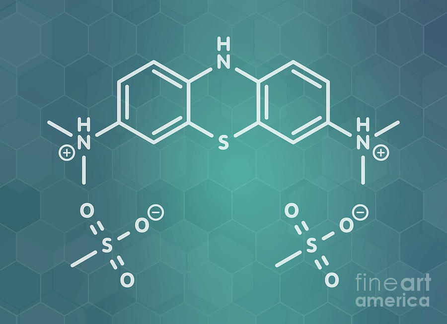 Leuco-methylthioninium Alzheimer's Disease Molecule #1 by Science Photo ...