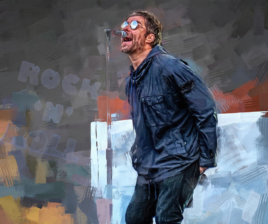 Liam Gallagher #2 Mixed Media by Mal Bray