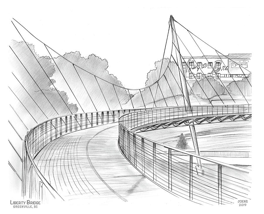 Liberty Bridge Drawing