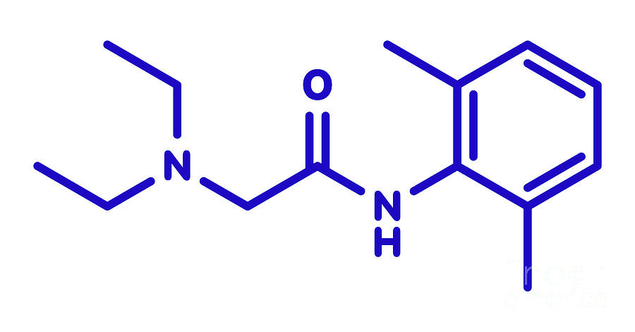 Lidocaine Local Anesthetic Drug Molecule Photograph By Molekuul Fine ...