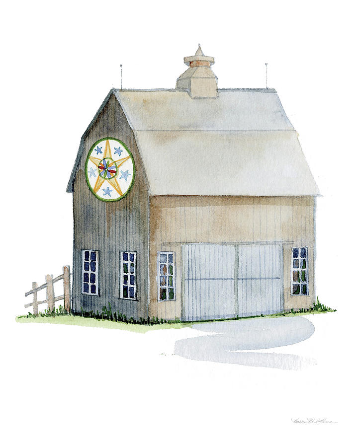 Architecture Painting - Life On The Farm Barn Element Iv #1 by Kathleen Parr Mckenna