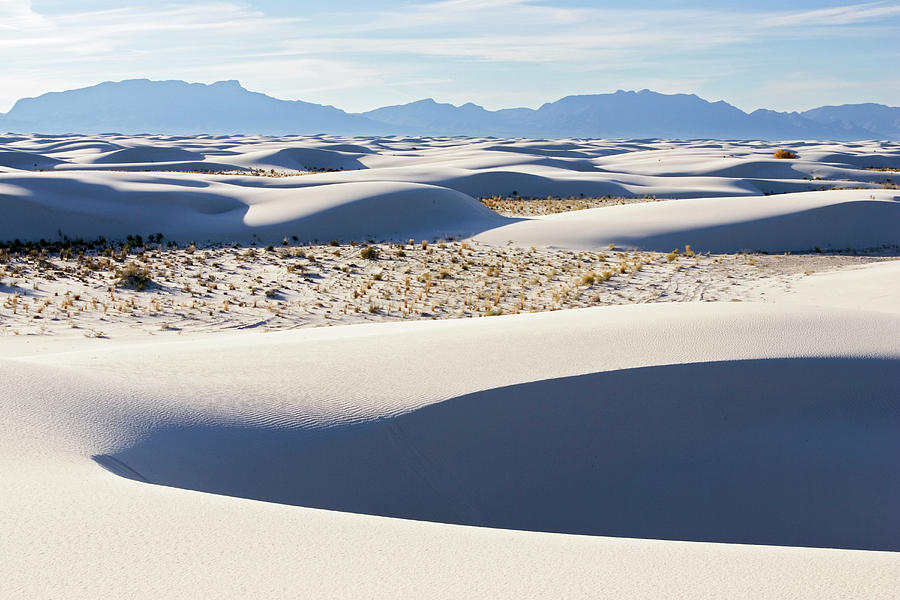 Light And Shadow In The Dunes, White Sands National Monument, Chihuahua ...