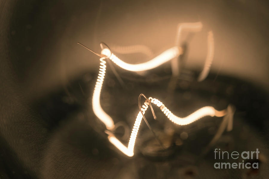 Light Bulbs Tungsten Filament #1 Photograph by Daniel Sambraus/science Photo Library