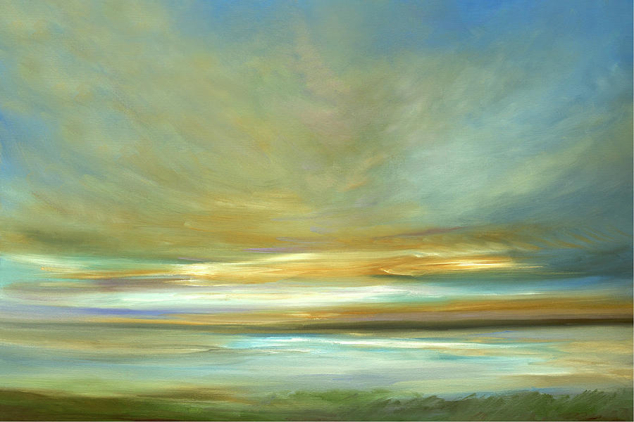 Landscape Painting - Light On The Dunes #1 by Sheila Finch
