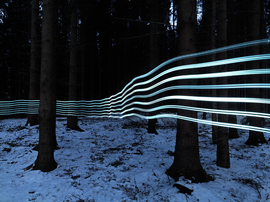 Light Traces #1 Photograph by Henrik Sorensen