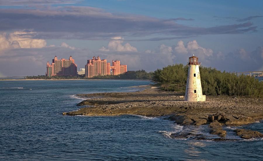 Lighthouse and Resort in Bahamas #1 Photograph by Darryl Brooks