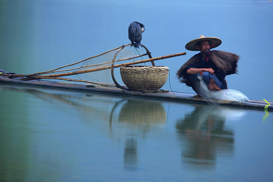 Lijiang Fishermen #1 Photograph by Bihaibo