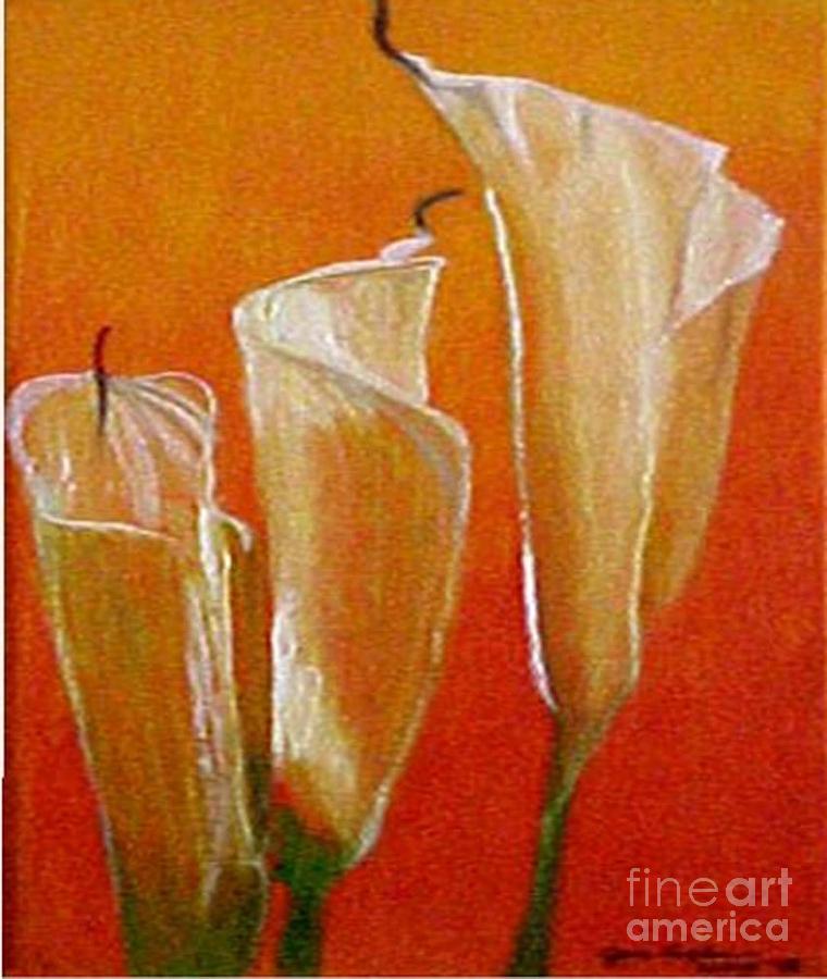 Lilies Painting by Joe Leyba - Fine Art America