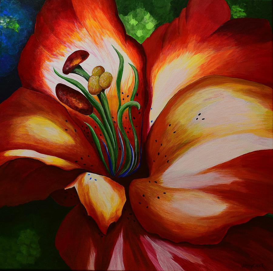 Lily  #2 Painting by Jimmy Chuck Smith