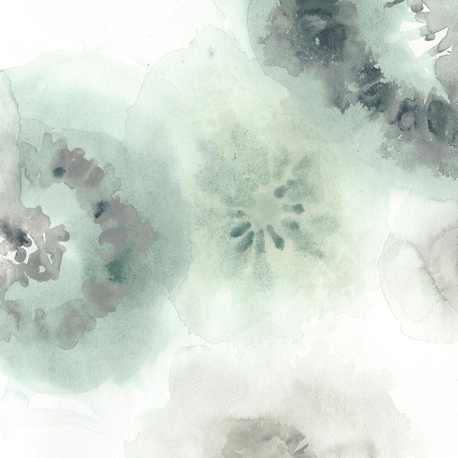 Abstract Painting - Lily Pad Watercolor II #1 by June Erica Vess