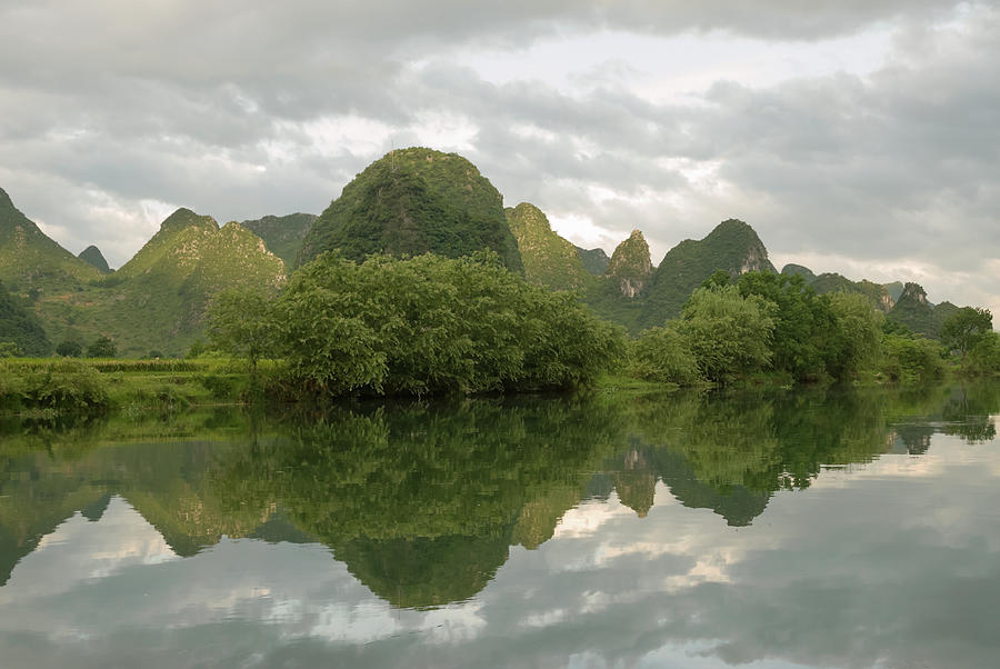 Limestone Karst Mountain Scenery On The by Alex Linghorn