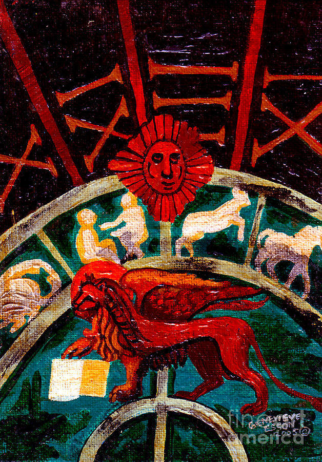 Lion Of St. Mark #2 Painting by Genevieve Esson