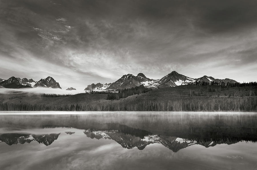 Little Redfish Lake At Sunrise Photograph by Alan Majchrowicz - Fine ...