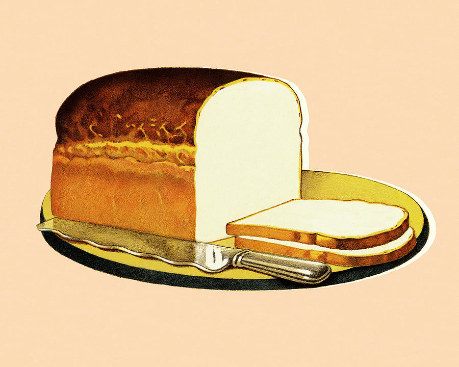 Bread Drawing - Loaf of Bread #1 by CSA Images