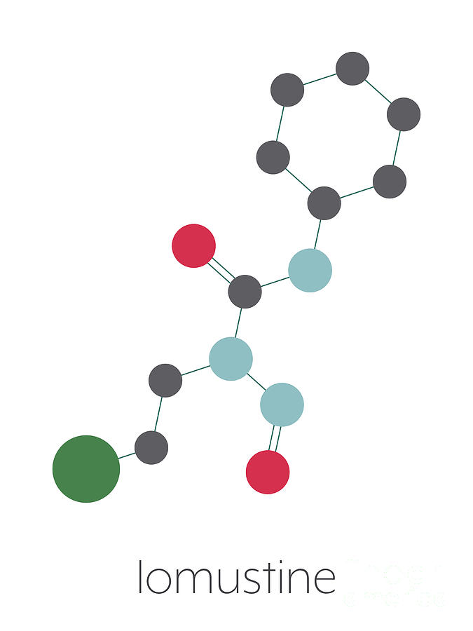 Lomustine Brain Cancer Drug Molecule #1 Photograph by Molekuul/science ...
