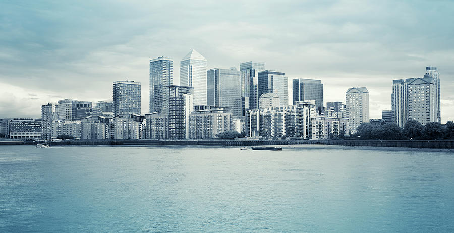London Steel Skyline Of Canary Wharf #1 Photograph by Franckreporter