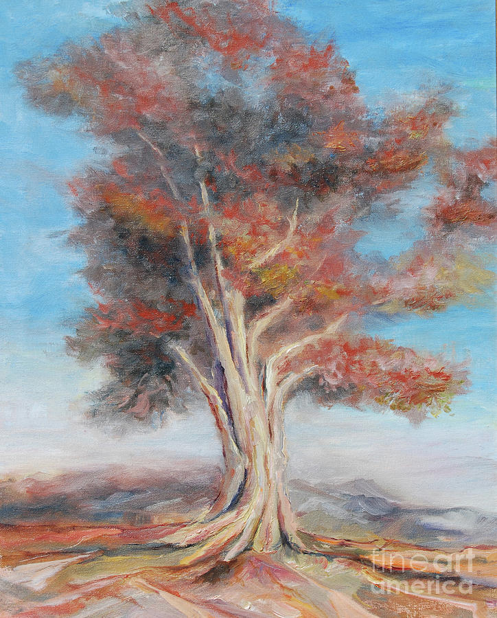 Lone Tree #2 Painting by Frank Hoeffler