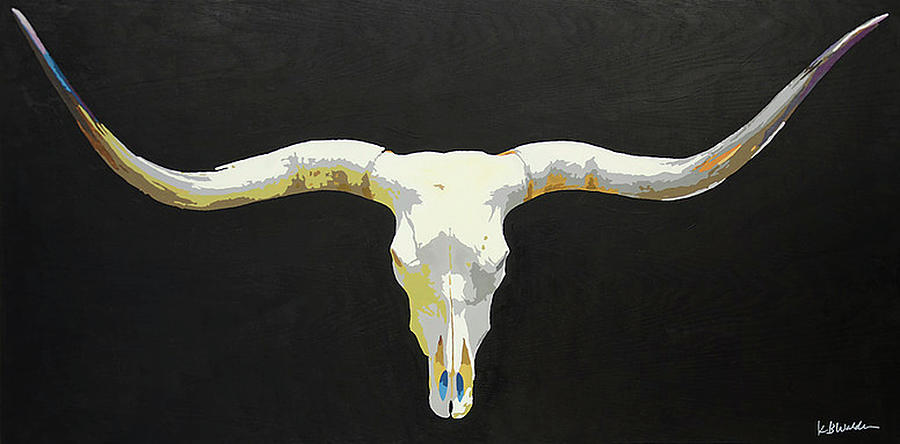 Longhorn Skull #2 Painting by Boughton Walden