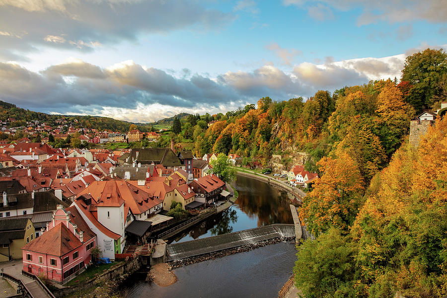 Looking Down Onto The Village Of Cesky Photograph by Chuck Haney - Fine ...