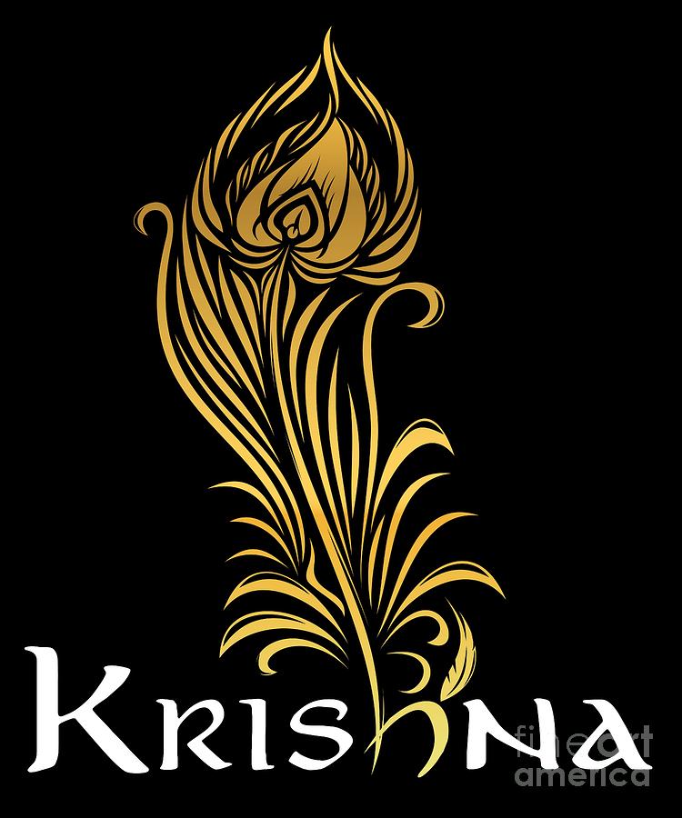 Lord Krishna Design Hinduism Gift for Believers in Hindu Gods and Deities #2 Digital Art by Martin Hicks