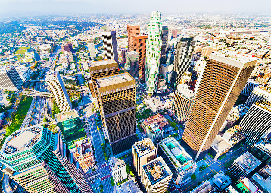 Los Angeles California Downtown Skyline #1 Photograph by Dszc