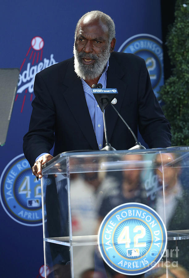 Los Angeles Dodgers Unveil Jackie Photograph by Victor Decolongon Los Angeles Dodgers Unveil Jackie Photograph by Victor Decolongon