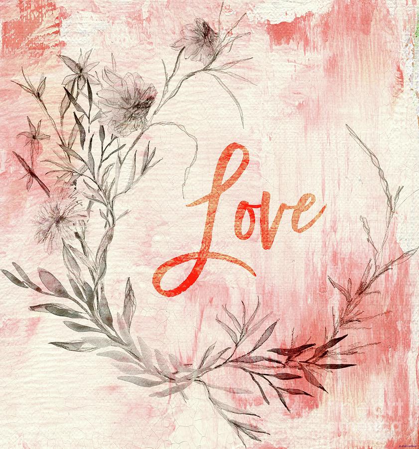 Valentines Day Mixed Media - Love #1 by Eva Lechner