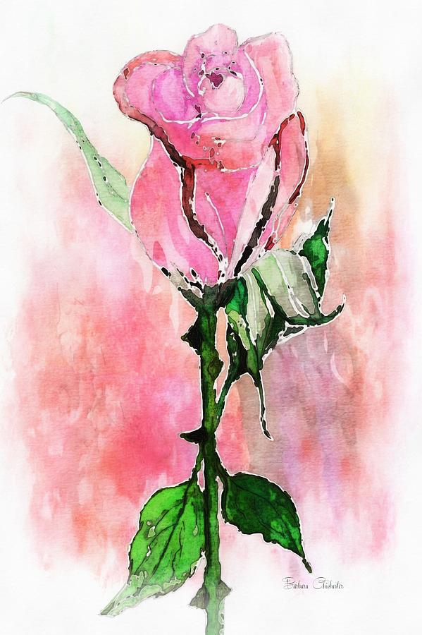 Love Is A Rose Painting by Barbara Chichester - Fine Art America