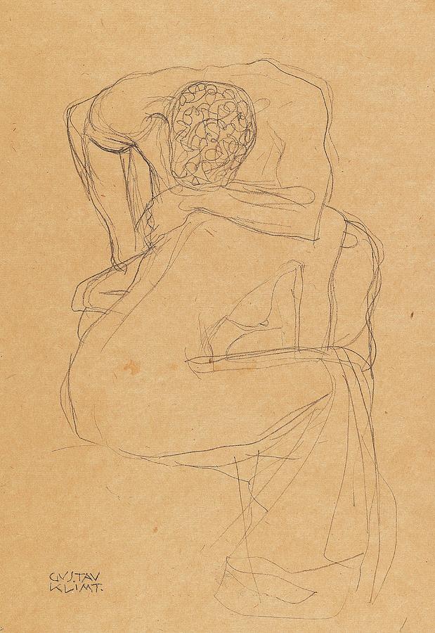 Lovers #2 Drawing by Gustav Klimt