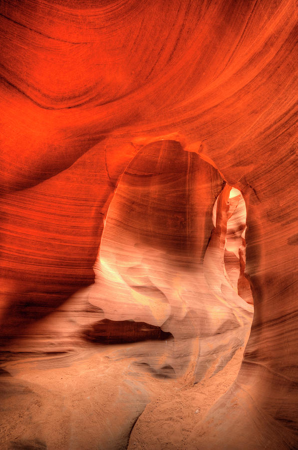 Lower Antelope Canyon #1 Photograph by Alan W Cole