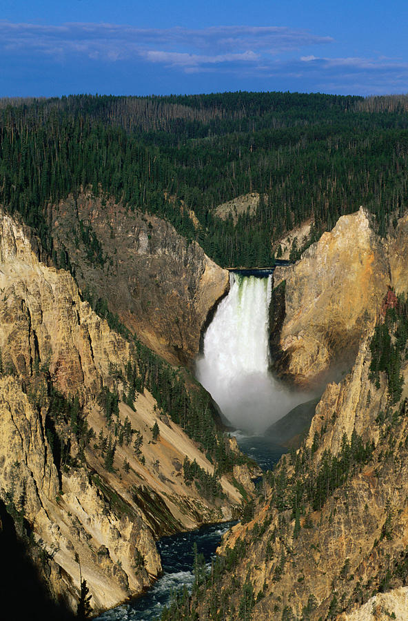 Lower Falls, Part Of The Yellowstone #1 Photograph by John Elk
