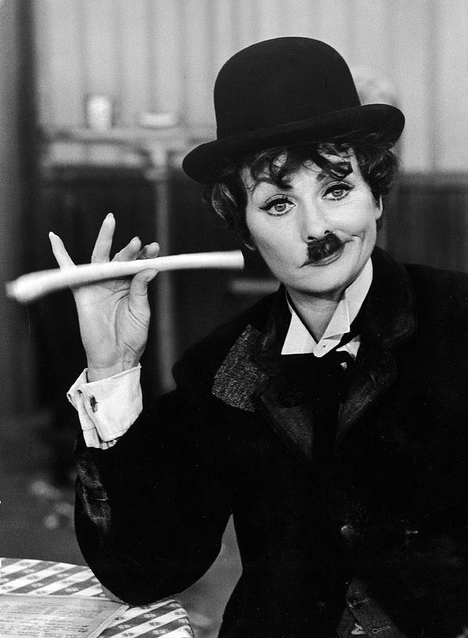 Lucille Ball Dressed As Charlie Chaplin Photograph by Ralph Crane