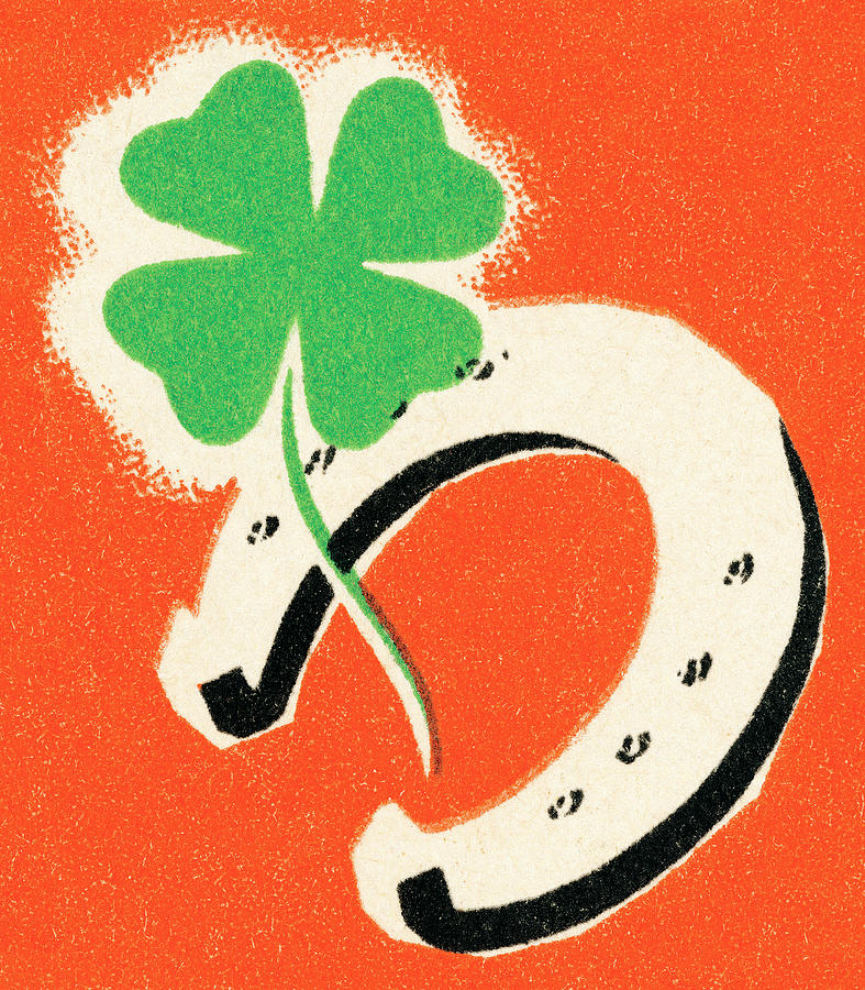 Vintage Drawing - Lucky symbols #1 by CSA Images
