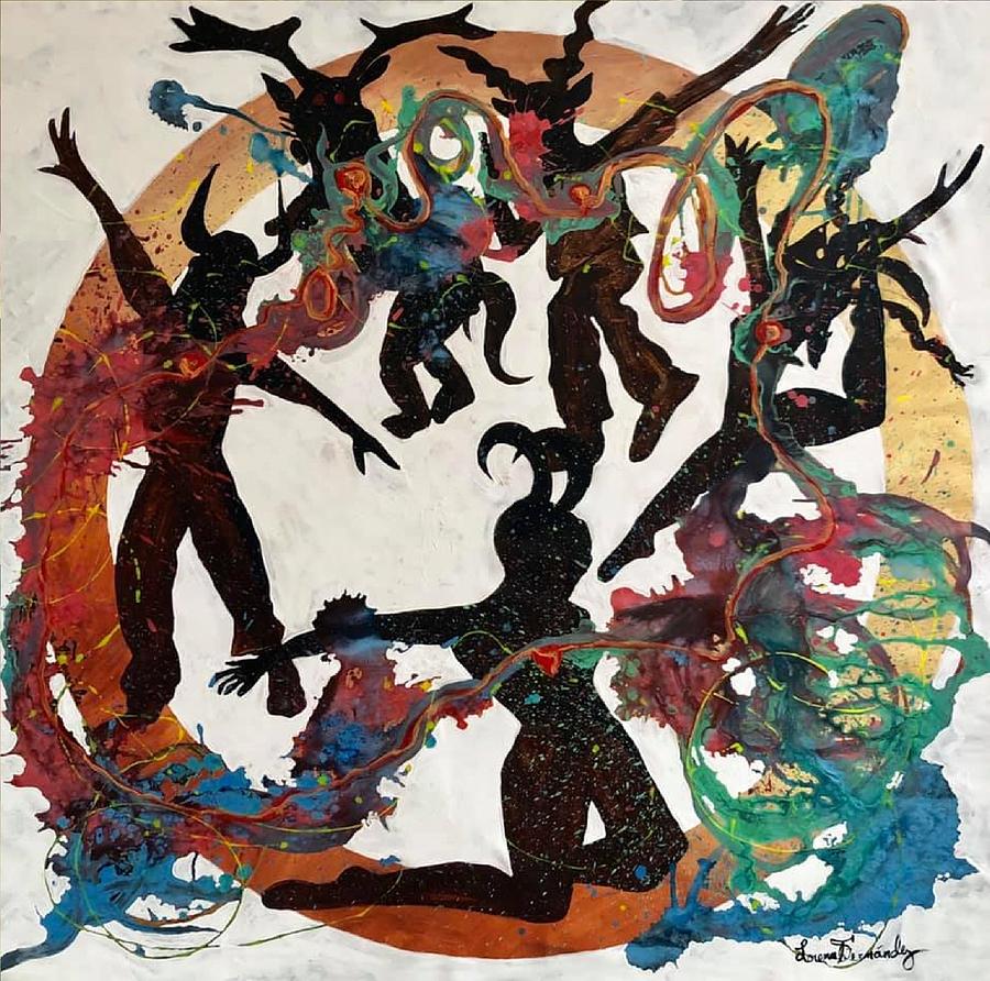 LYRICAL MATURITY. TRIBE. AIR. SOUL. JOY. ACRYLIC ON CANVAS. 150CMX150CM LYRICAL MATURITY. TRIBE by Lorena Fernandez LYRICAL MATURITY. TRIBE. AIR. SOUL. JOY. ACRYLIC ON CANVAS. 150CMX150CM LYRICAL MATURITY. TRIBE by Lorena Fernandez