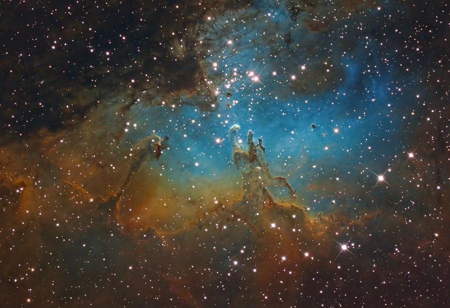 M16 Eagle Nebula #1 Painting by Celestial Images