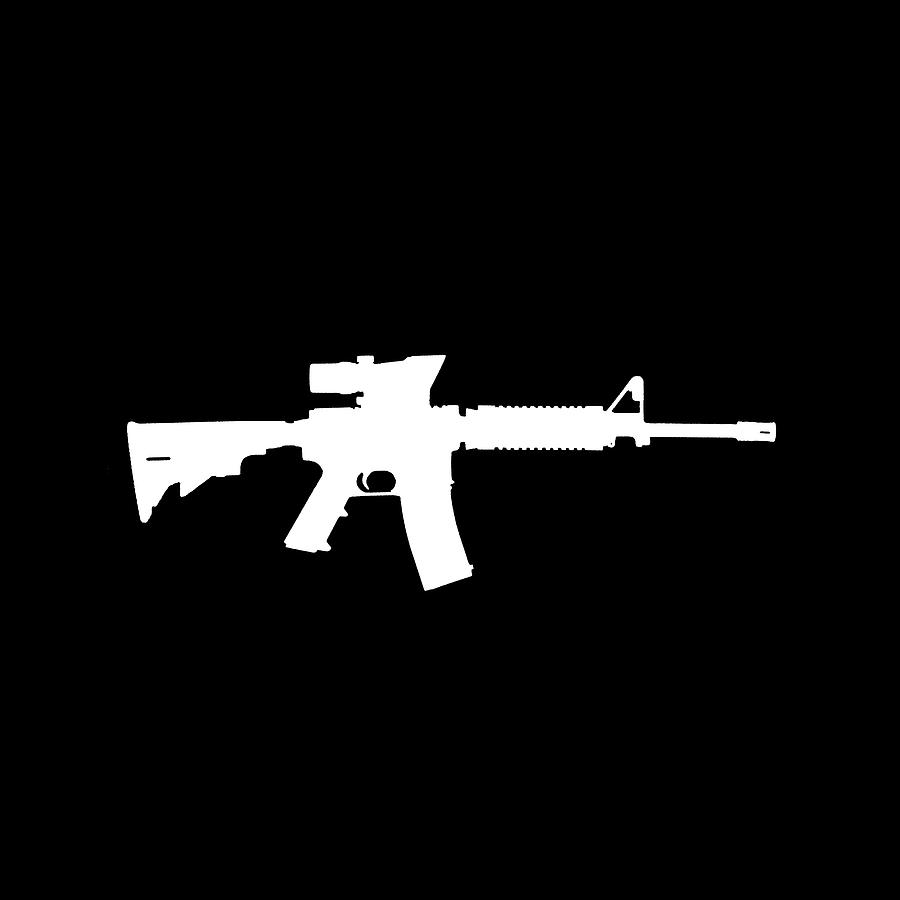 M4 Assault Rifle Digital Art