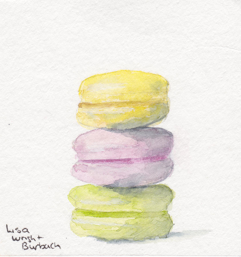 Macaron #1 Painting by Lisa Burbach