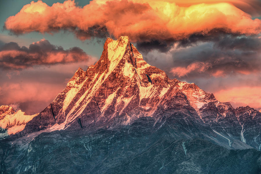 Machapuchare Mountain, Fish Tail In #1 Photograph by Emad Aljumah Machapuchare Mountain, Fish Tail In #1 Photograph by Emad Aljumah