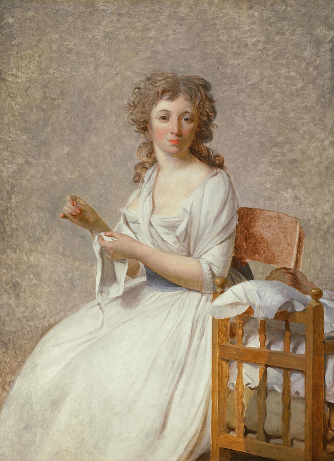 Madame de Pastoret and Her Son, from 1791-1792 Painting by Jacques-Louis David