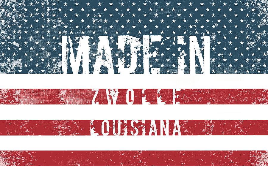 Made in Zwolle, Louisiana #1 Digital Art by TintoDesigns