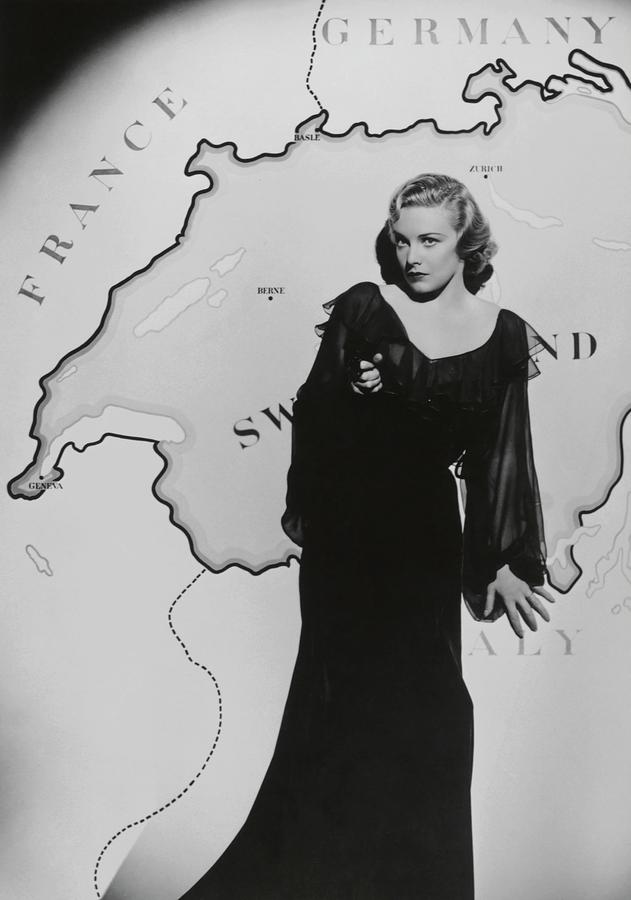 MADELEINE CARROLL in SECRET AGENT -1936-. #1 Photograph by Album