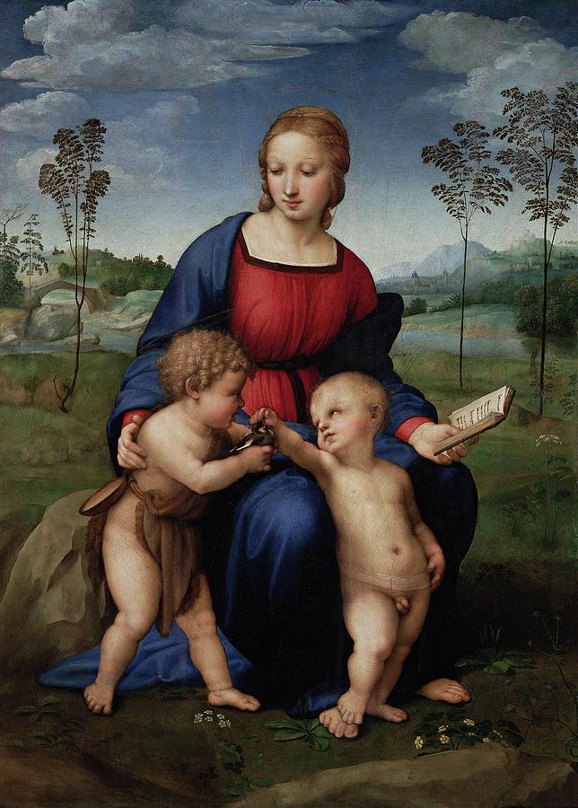 Madonna Del Cardellino Painting by Raphael