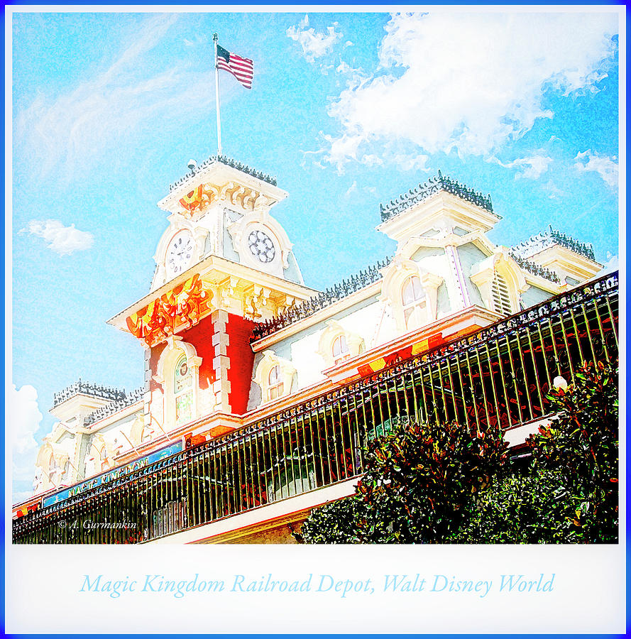 Magic Kingdom Train Station, Walt Disney World #1 Photograph by A Macarthur Gurmankin