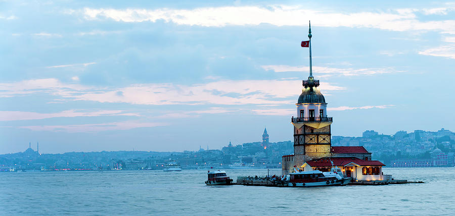 Maiden Tower At Dusk #1 Photograph by Guvendemir