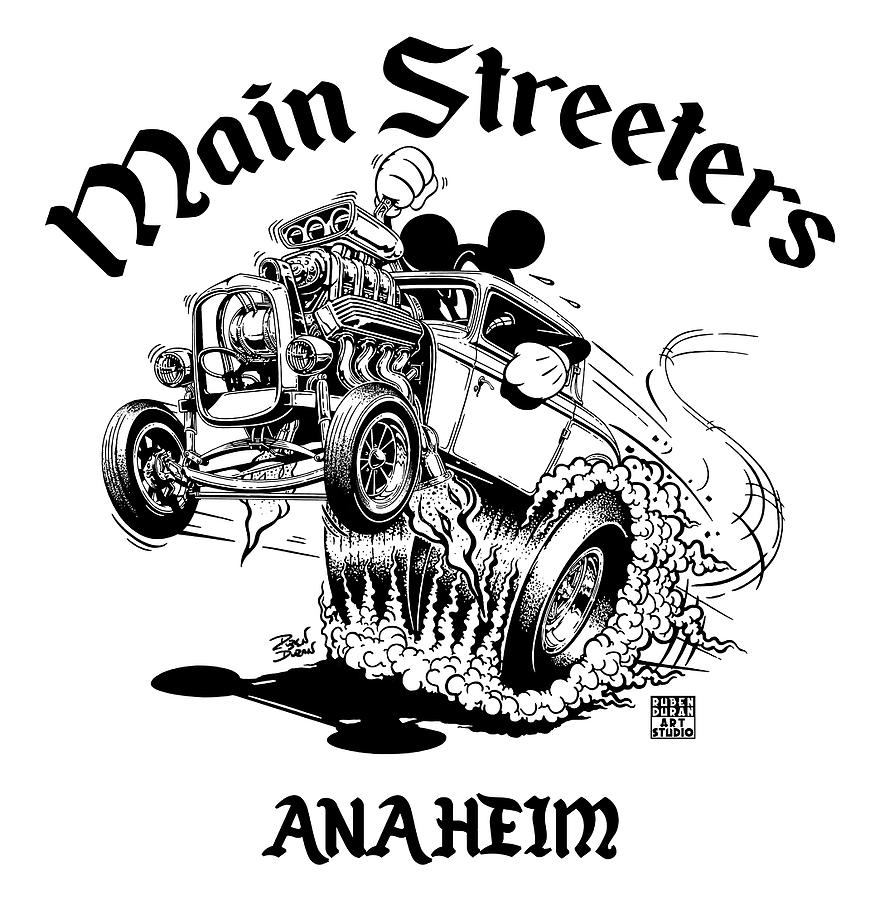 Halloween Digital Art - Main Streeters #1 by Ruben Duran