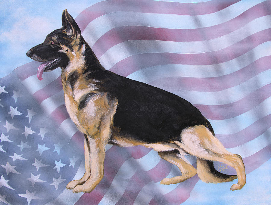 Dog Painting - Majestic Pride by Rick Mcclelland